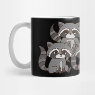 A sweet raccoon gang. Mug